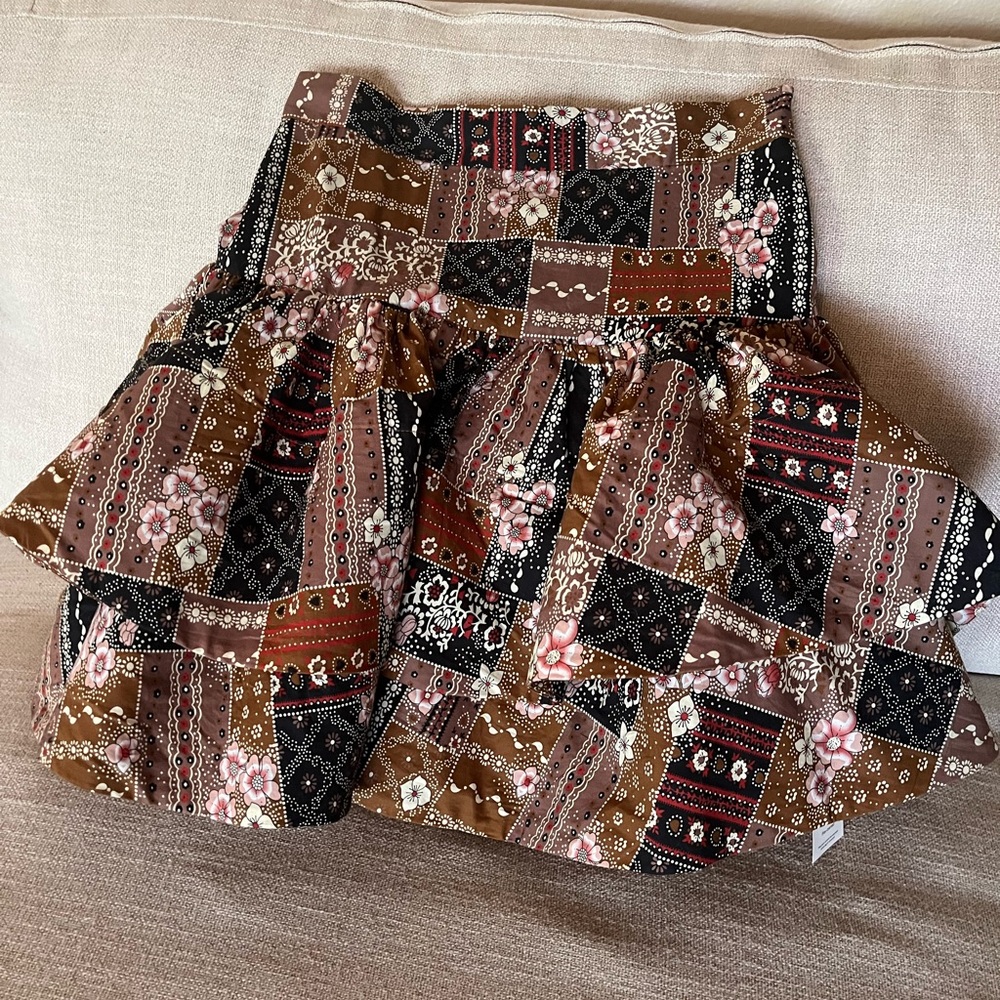Selkie Beverly Hills Skirt in Print Patchouli
